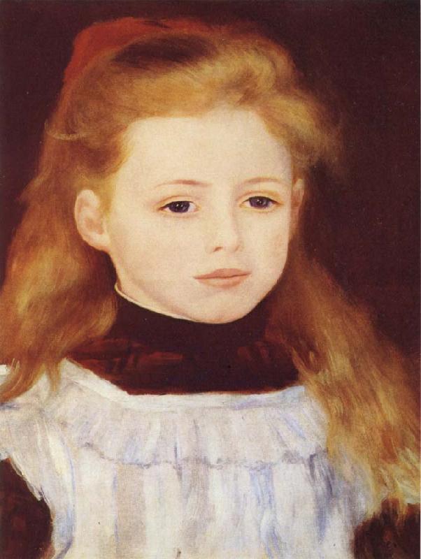 Pierre Renoir Little Girl in a White Apron France oil painting art